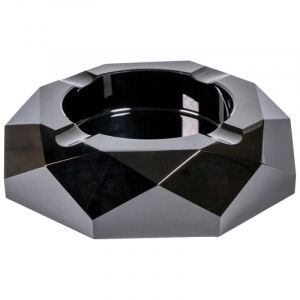 Basic Zigarrenascher Kristallglas schwarz