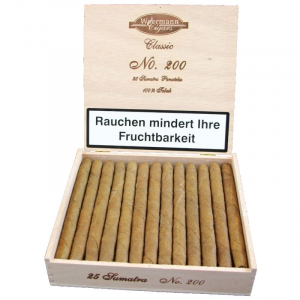 Woermann Classic Sumatra Cigars No. 200, 25er Holzbox